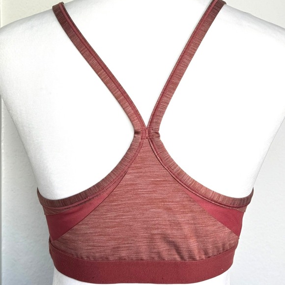 NIKE Women's Large‎ Rust Pink Indy Sports Bra Racerback Medium Support Padded - Picture 3 of 7